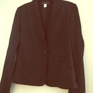 Black cotton blazer